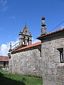 Church of Santiago de Rubiás, one of the three villages that composed the Couto Mixto