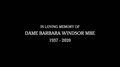 In Loving Memory of Dame Barbara Windsor (11 December 2020)