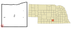 Location of Wilcox, Nebraska