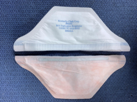 An image of two N95 Kimberly-Clark duckbill respirators.