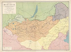 大蒙古国的位置（1914年）