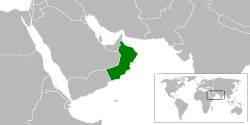 Location of Oman