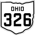 State Route 326 marker