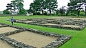 Excavated foundations of the Roman fort of Segontium