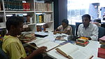 Readers at the library.