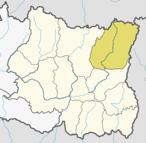 Location of Taplejing (dark yellow) in Koshi Province