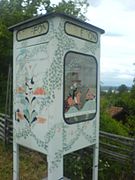 Phone booth in Tällberg, Dalarna, Sweden