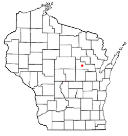 Location of Seneca, Shawano County, Wisconsin