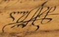 Signature of Luarsab II of Kartli