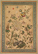 A floral fantasy of animals and birds, India, Mughal