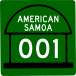 American Samoa route marker