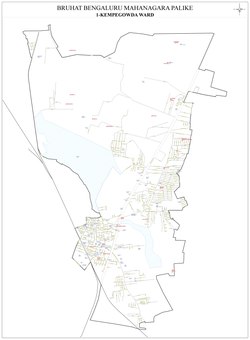Yelahanka Ward Map 2009-2022 (2009 delimitation)