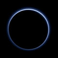 Pluto's blue haze