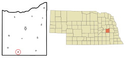 Location of Ulysses, Nebraska