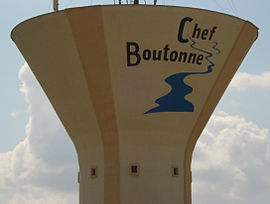 The water tower in Chef-Boutonne