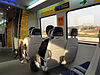 Interior of a Delhi Airport Metro Express train in December 2011