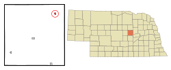 Location of Spalding, Nebraska