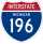 Interstate 196 marker