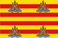 Flag of Ibiza and Formentera islands, Spain.