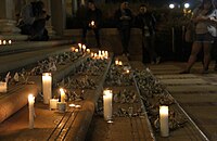 Candlelight vigil at the University of California, Los Angeles