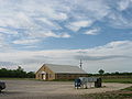 The church by the westbound side of US Highway 84.