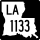 Louisiana Highway 1133 marker