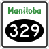 Provincial Road 329 marker