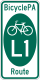 BicyclePA Route L1 marker