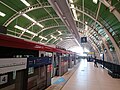 Platform 1 of Jati Mulya LRT Station, 2023