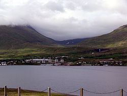 The town of Reyðarfjörður