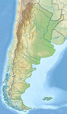 卡斯特利镇在阿根廷的位置