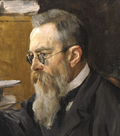 Portrait of Rimsky-Korsakov, painted in 1898