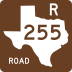 Recreational Road 255 marker