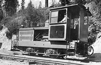 No. 7 was the first gas-mechanical engine used by Madera Sugar Pine.