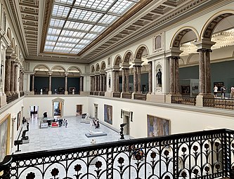 View from the upper floor of the Oldmasters Museum