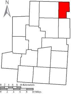 Location of Troy Township in Morrow County