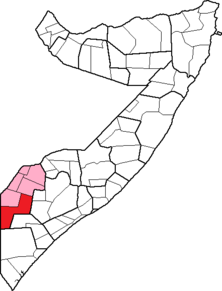 巴尔代雷区（红色）在盖多州（浅红色）的位置