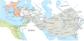 Antipatrid dynasty of Macedonia (310-294 BC), Lysimachid dynasty of Thrace (306-281 BC), Seleucid Empire (312-63 BC) and Ptolemaic Kingdom (305-30 BC) in 301 BC.