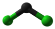 Ball and stick model of dichlorocarbene