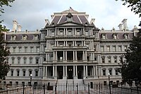 The front façade on Pennsylvania Avenue, 2018