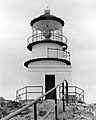 The Farallon Island Light, after lens removal, but before lens room removal