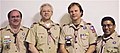 Image 19Four American Wood Badgers with insignia (from Wood Badge)