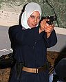 Iraqi woman police practicing marksmanship, 2007