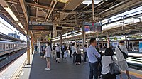 5、6号站台（中央·总武线/地铁东西线、中央快速线）（2019年9月）