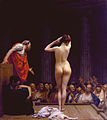 让-里奥·杰洛姆《罗马一个奴隶拍卖市场》，约1884年，现藏于Walters Art Museum