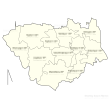 Khanakul-II CD block Map showing GP areas