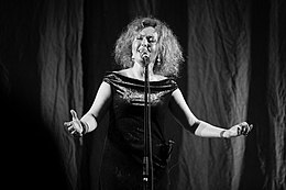 Kristin Asbjørnsen performing at the 2019 Jazz på Jølst festival