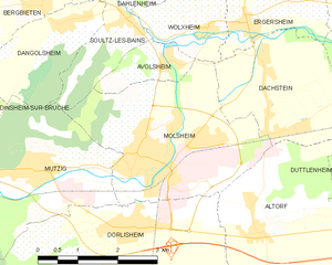 莫尔塞姆市镇地图