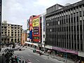 Carriedo Street with Plaza Lacson in the background