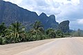 Dusty road around Phang Nga town